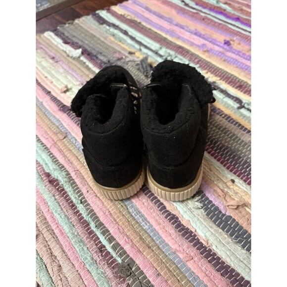 Bamboo Women’s Black Faux Suede Ankle Booties Size 7.5 - Picture 4 of 10